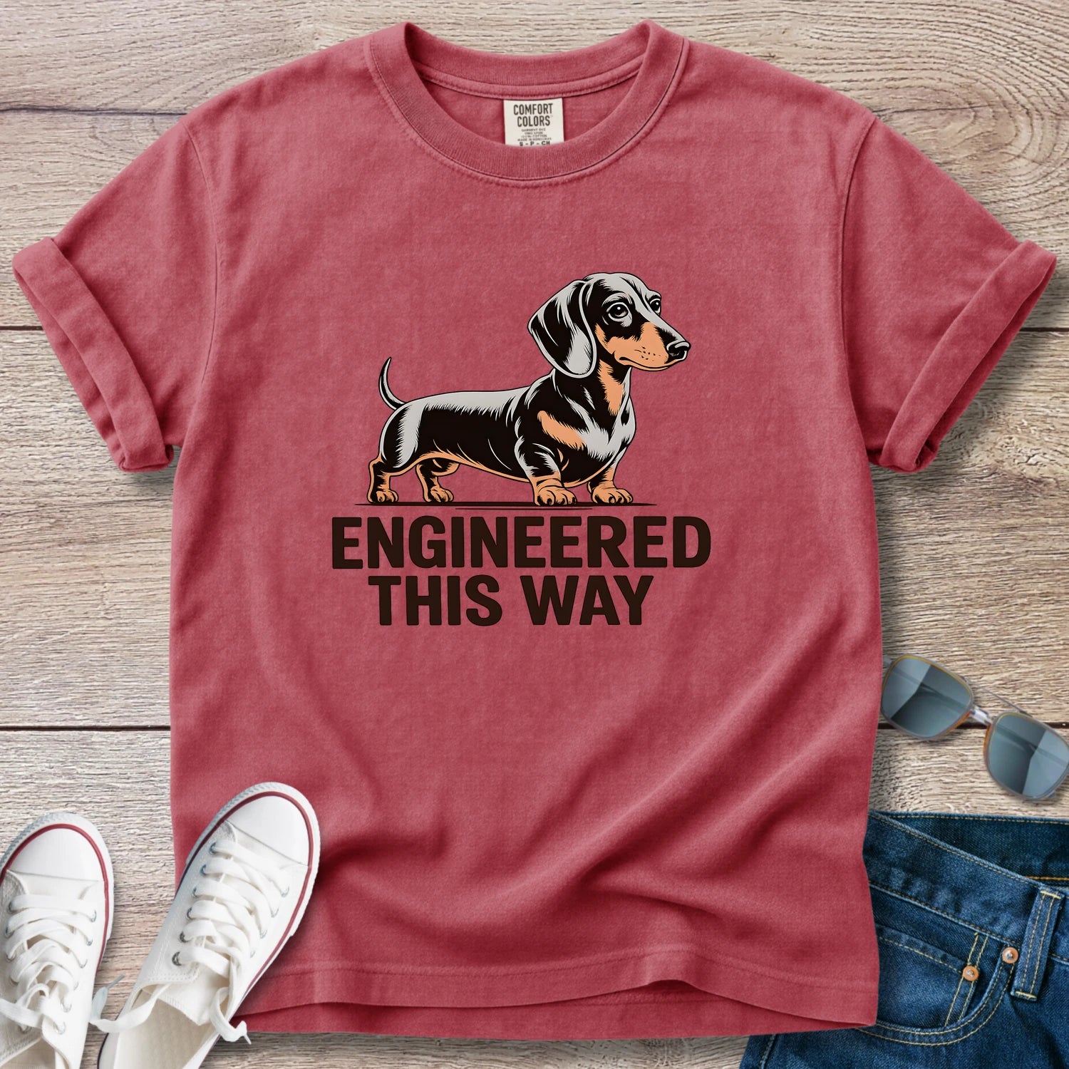 Engineered This Way Dachshund T-Shirt