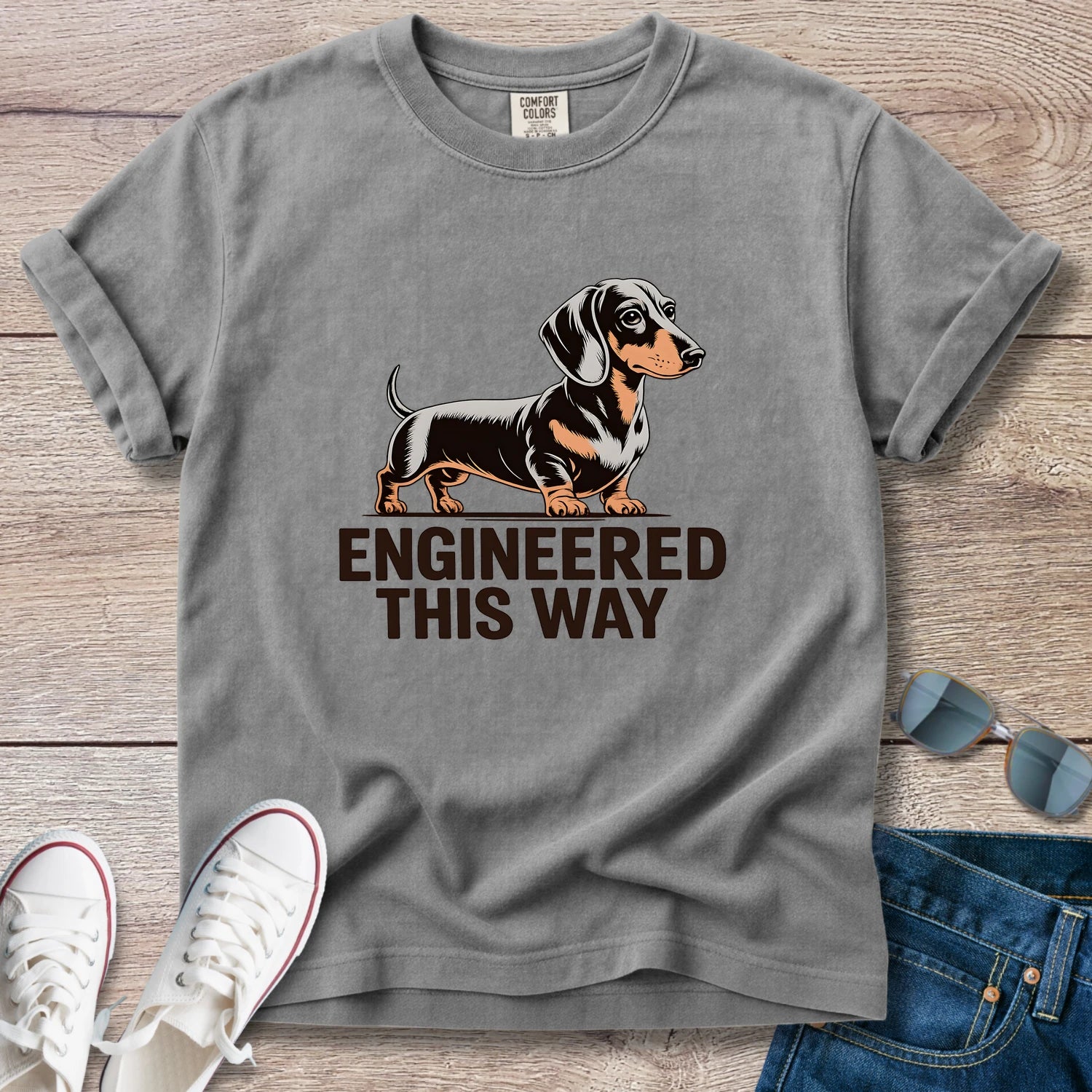 Engineered This Way Dachshund T-Shirt
