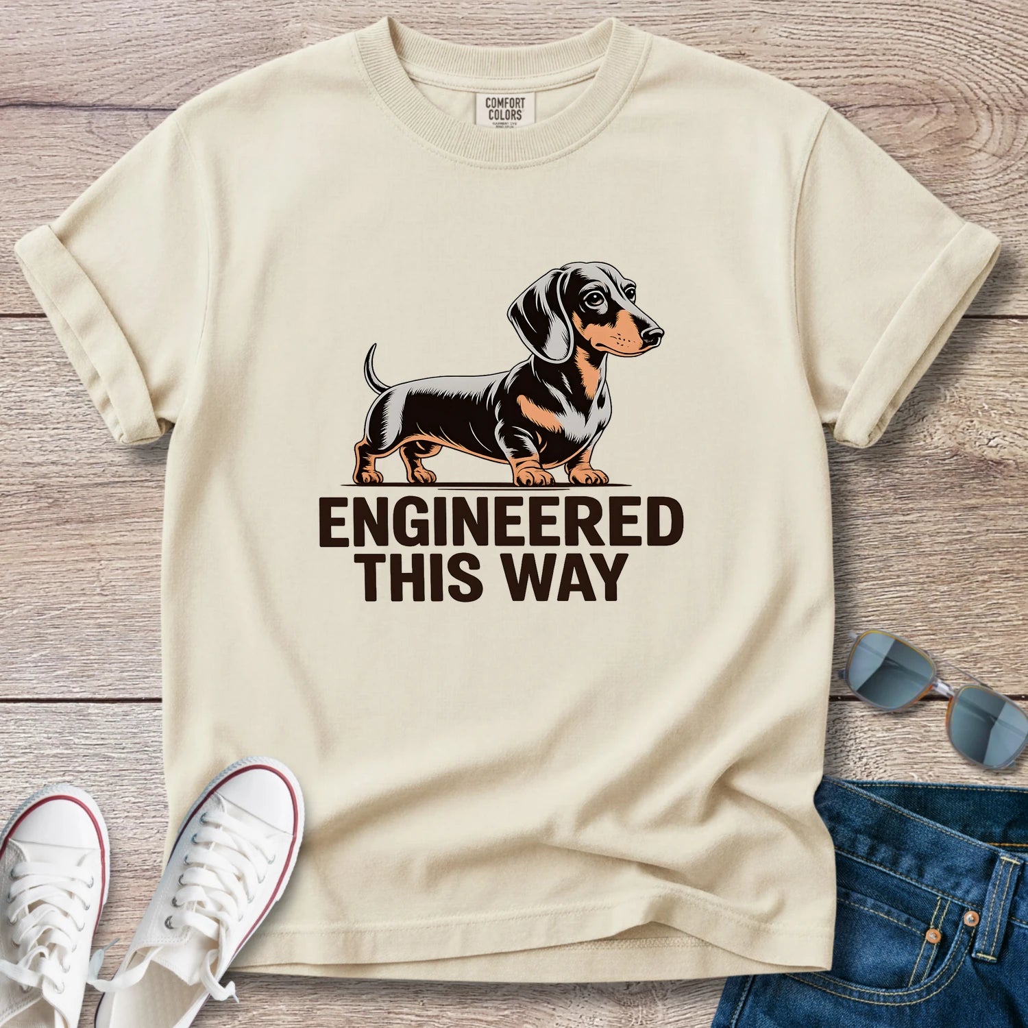 Engineered This Way Dachshund T-Shirt