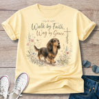 Dachshund Walk by Faith T-Shirt