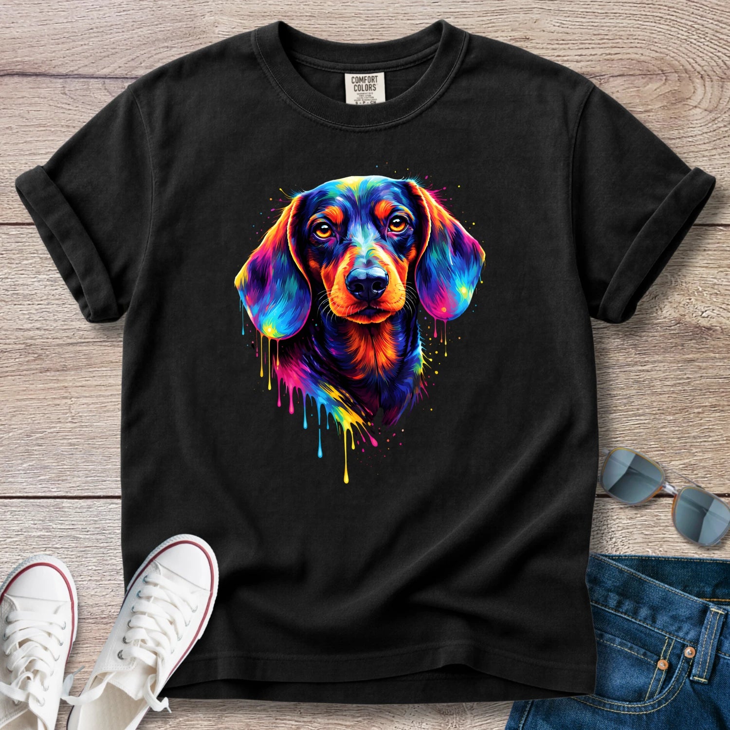 Neon Dreamer Dachshund T-Shirt