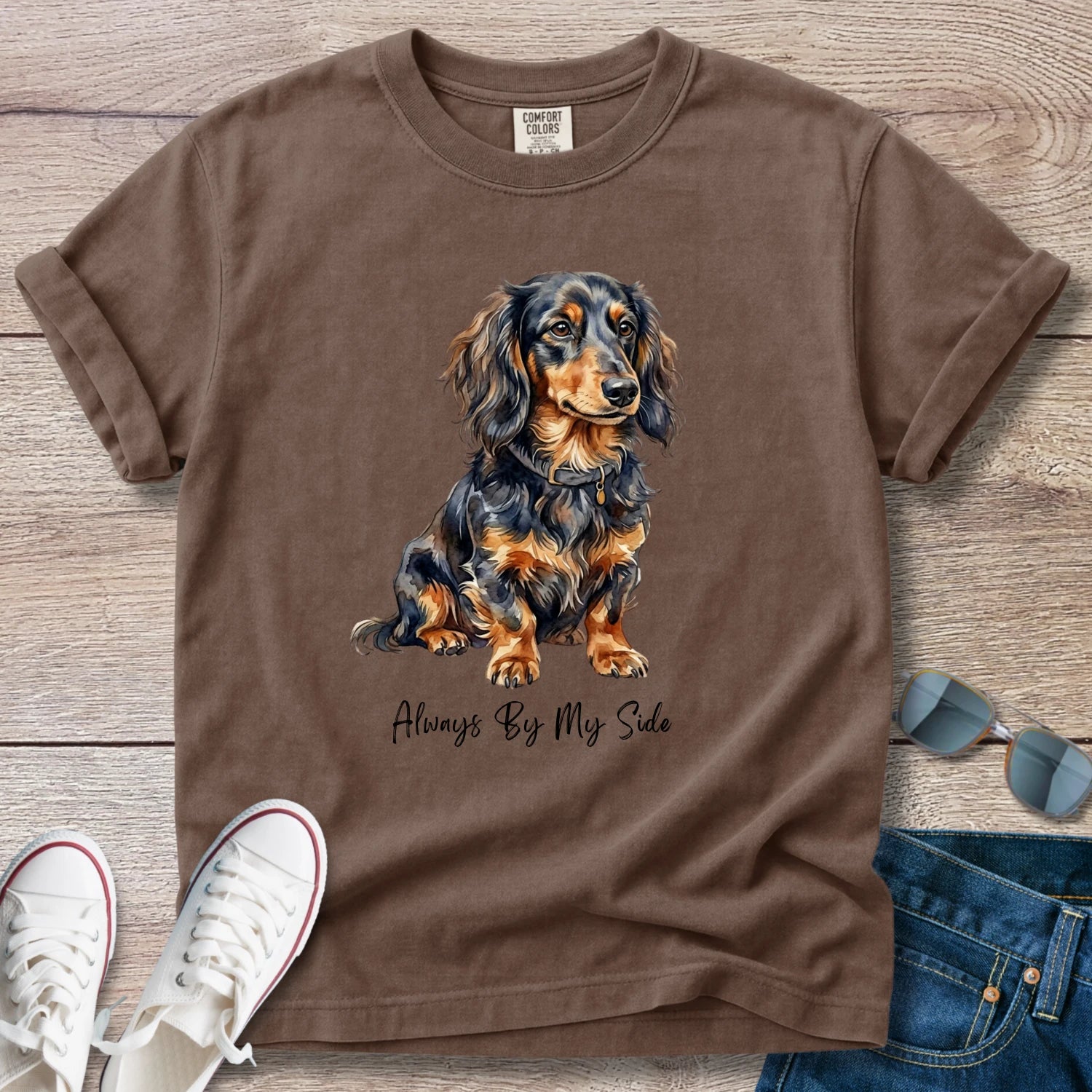 Always By My Side Dachshund T-Shirt