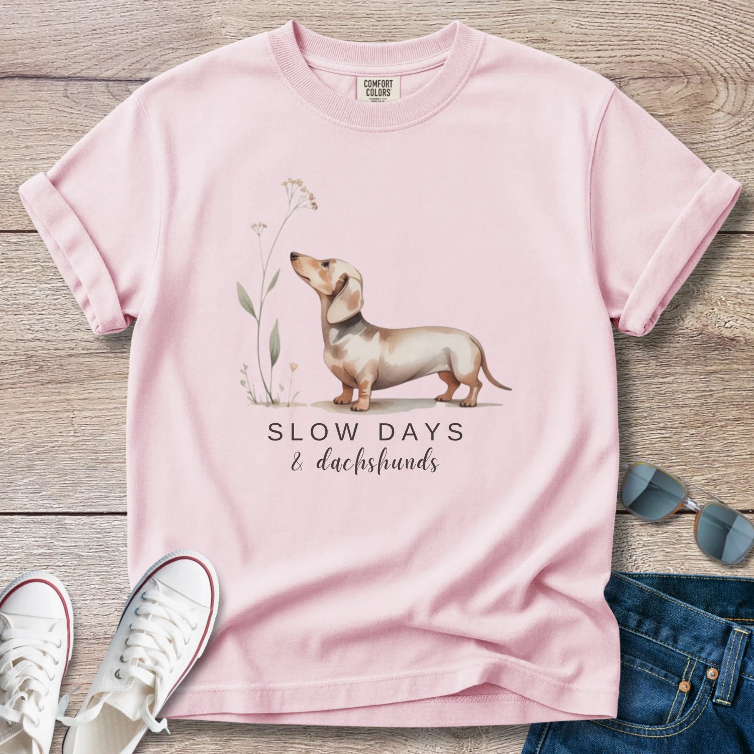 Slow Days & Dachshunds T-Shirt
