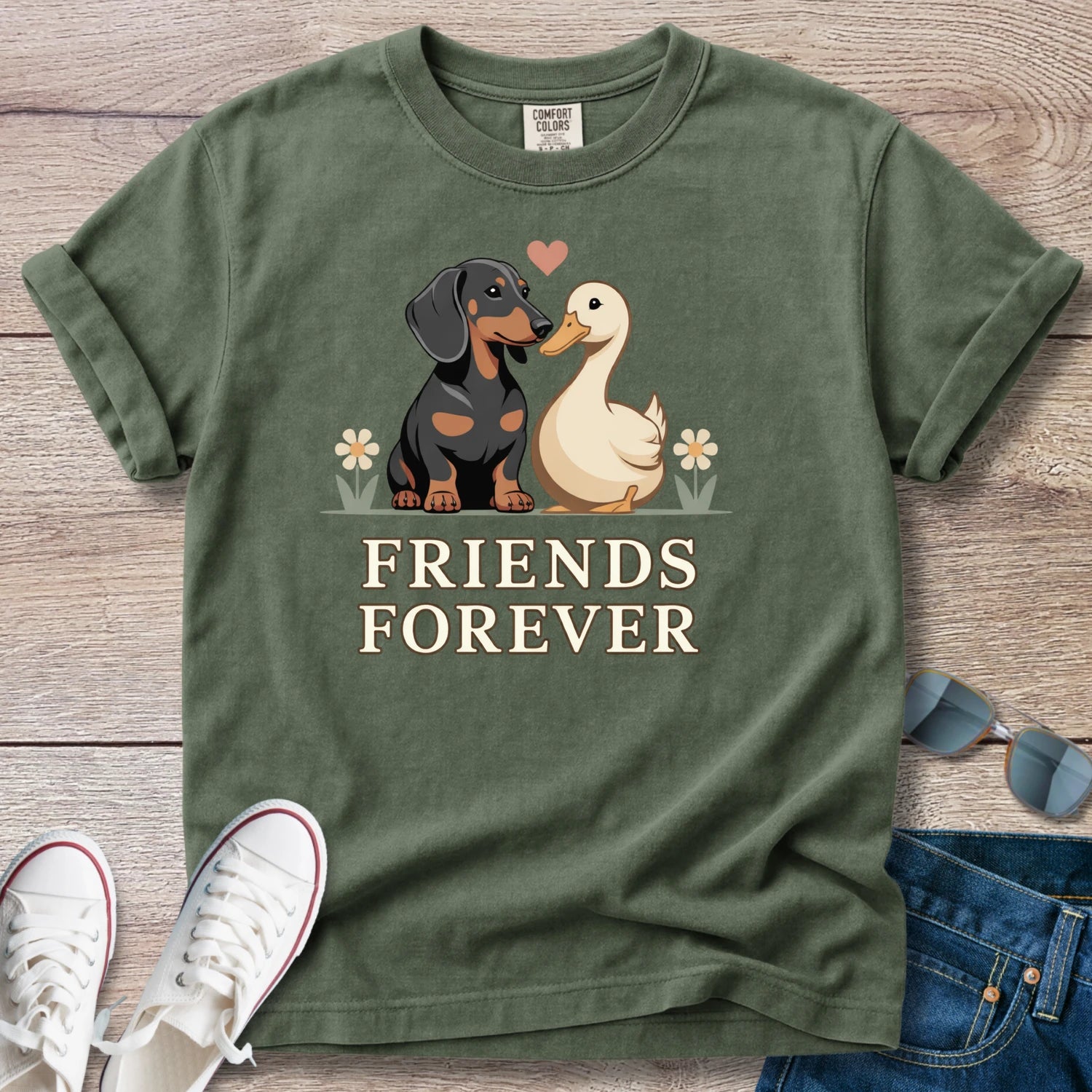 Friends Forever Doxie T-Shirt