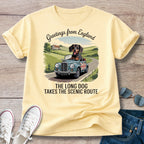 Dachshund Greetings from England T-Shirt