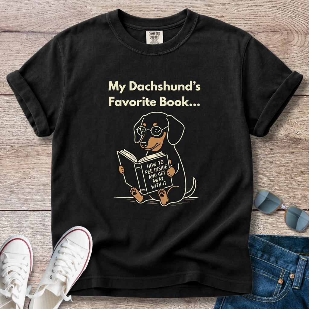 My Dachshunds Favorite Book T-Shirt