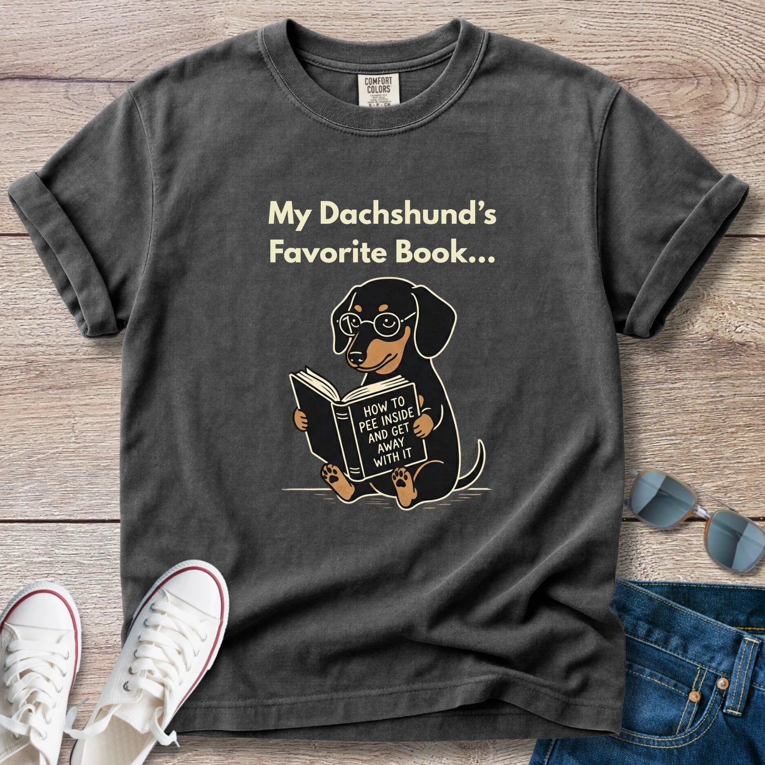 My Dachshunds Favorite Book T-Shirt