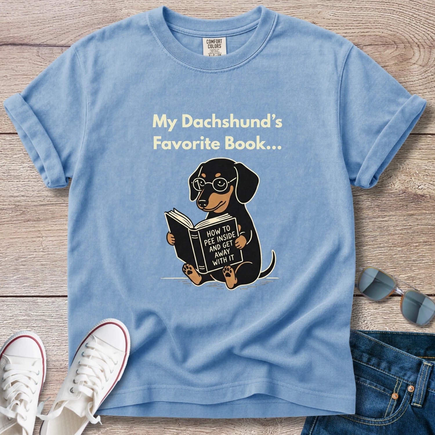 My Dachshunds Favorite Book T-Shirt