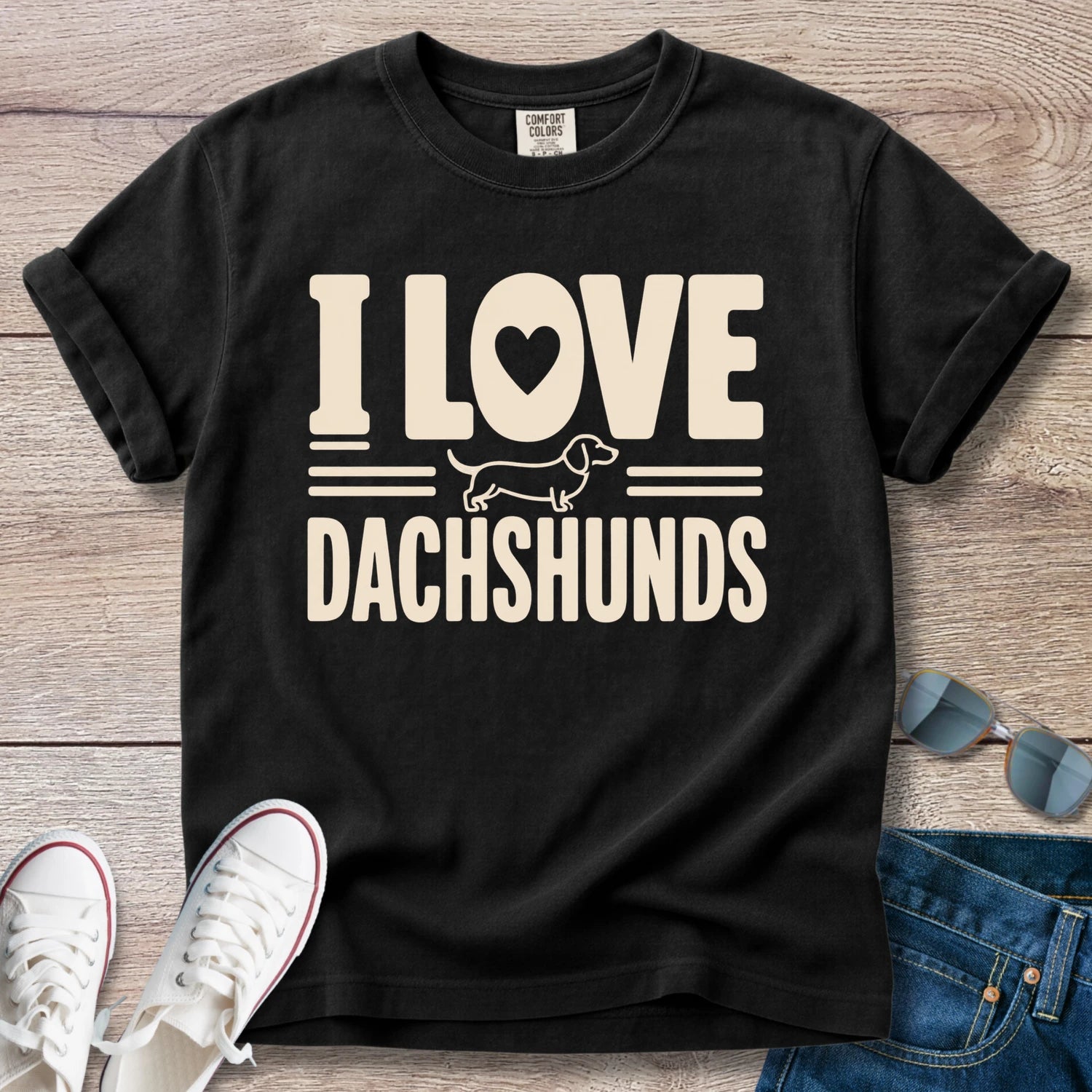 I Love Dachshunds - Dachshund T-Shirt