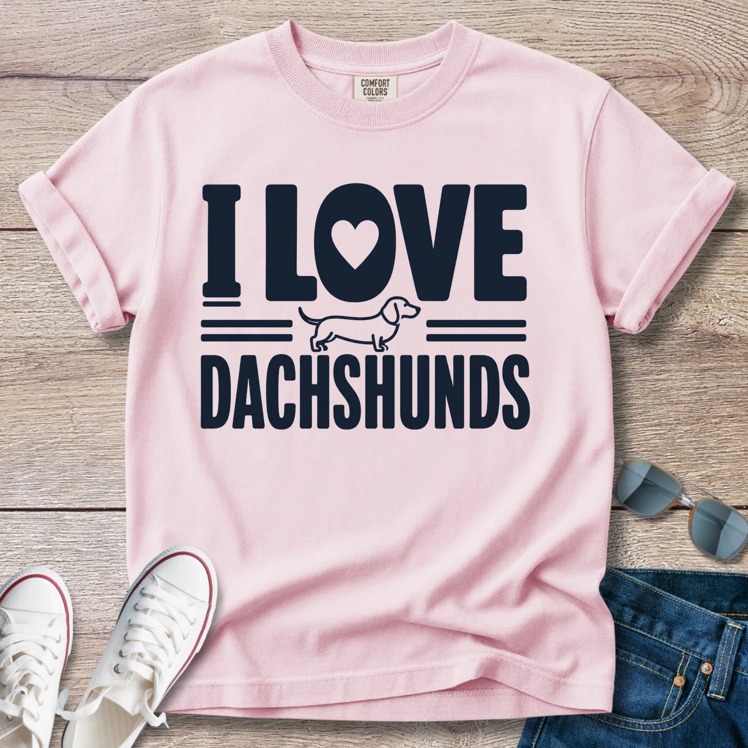 I Love Dachshunds - Dachshund T-Shirt