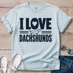 I Love Dachshunds - Dachshund T-Shirt