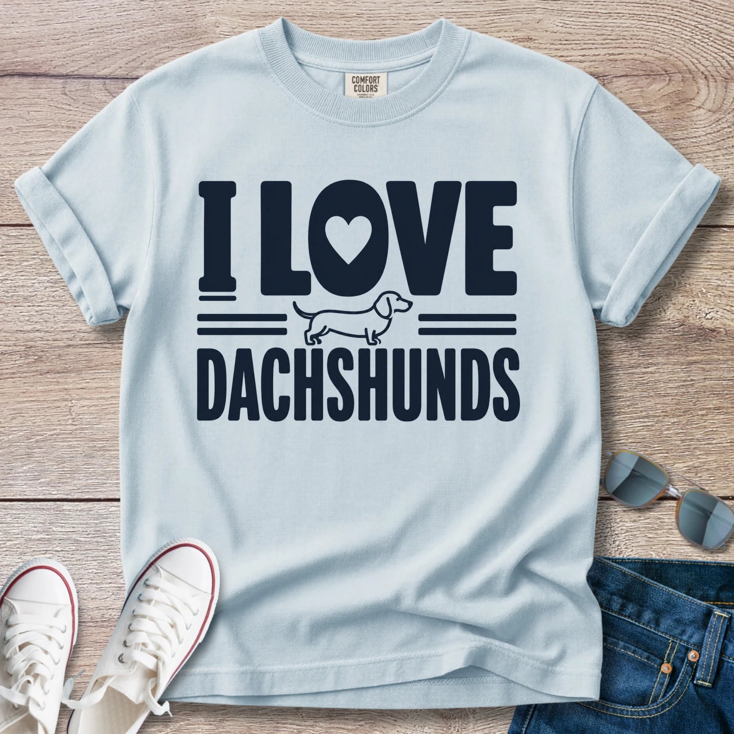 I Love Dachshunds - Dachshund T-Shirt
