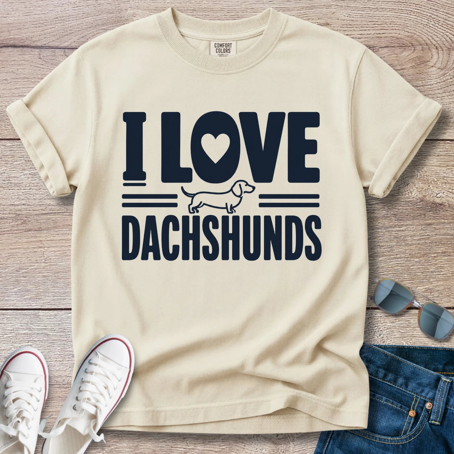 I Love Dachshunds - Dachshund T-Shirt