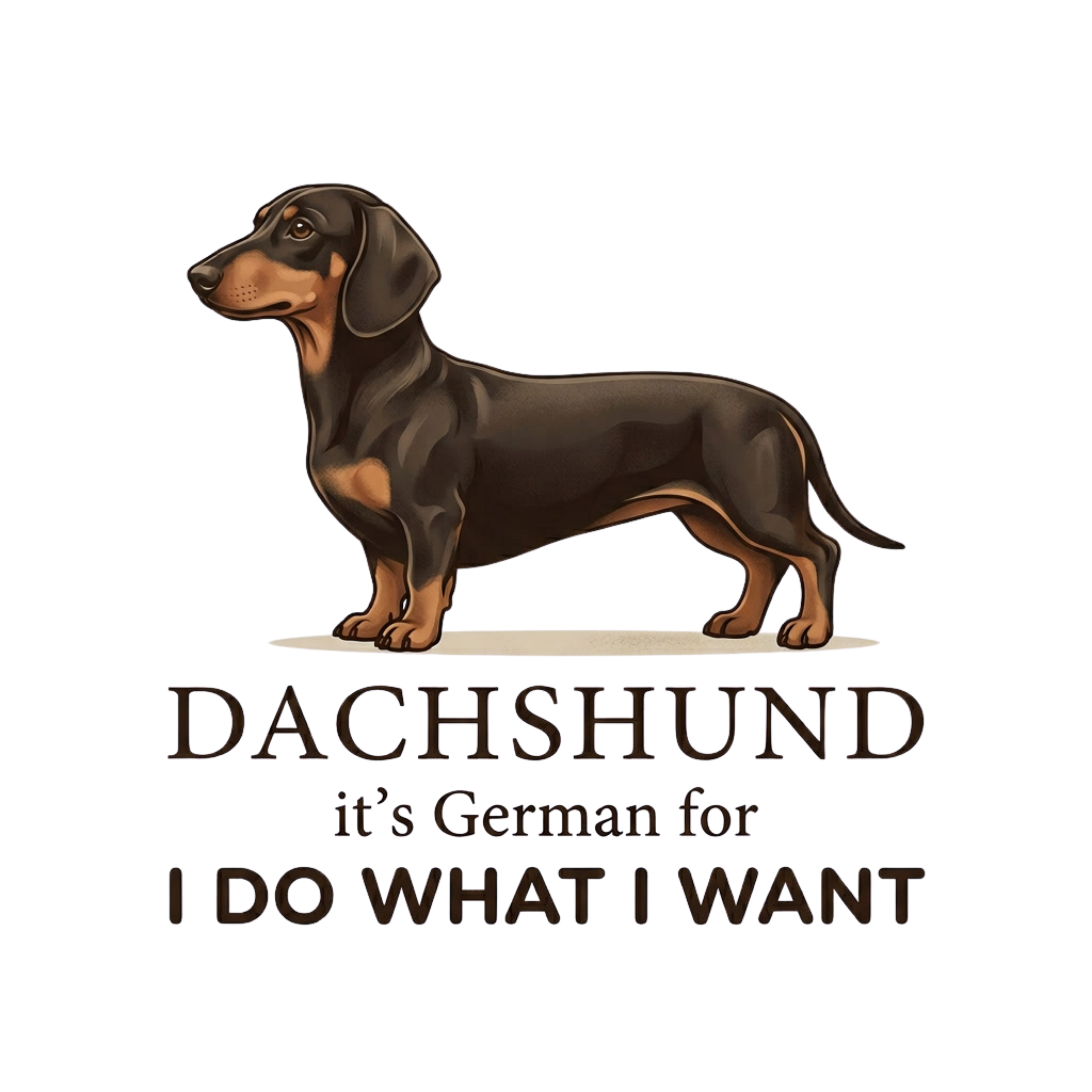Dachshund I Do What I Want T-Shirt