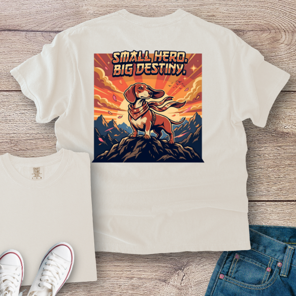 Small Hero, Big Destiny Dachshund T-Shirt