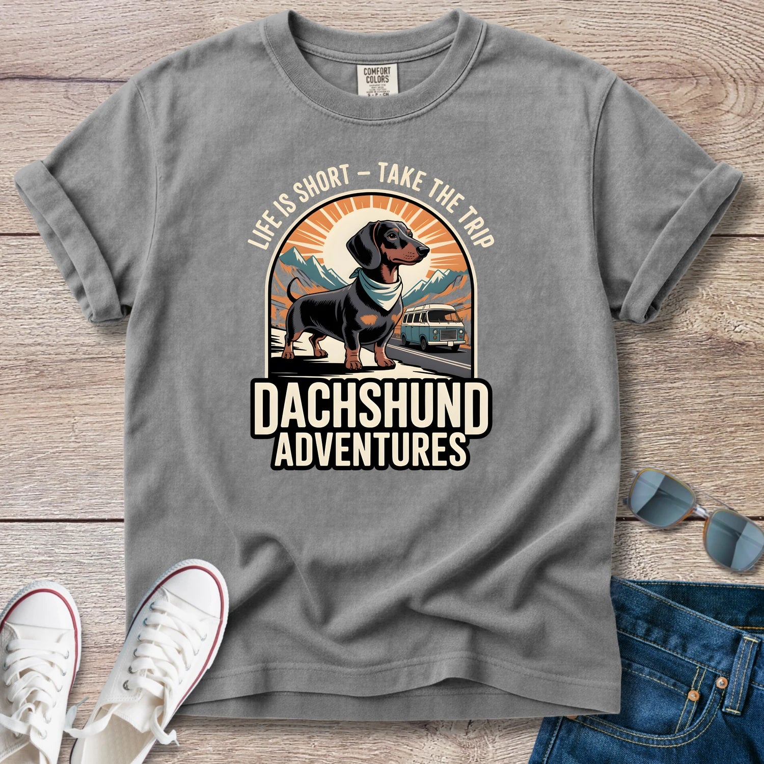 Life Is Short - Dachshund Adventures T-Shirt