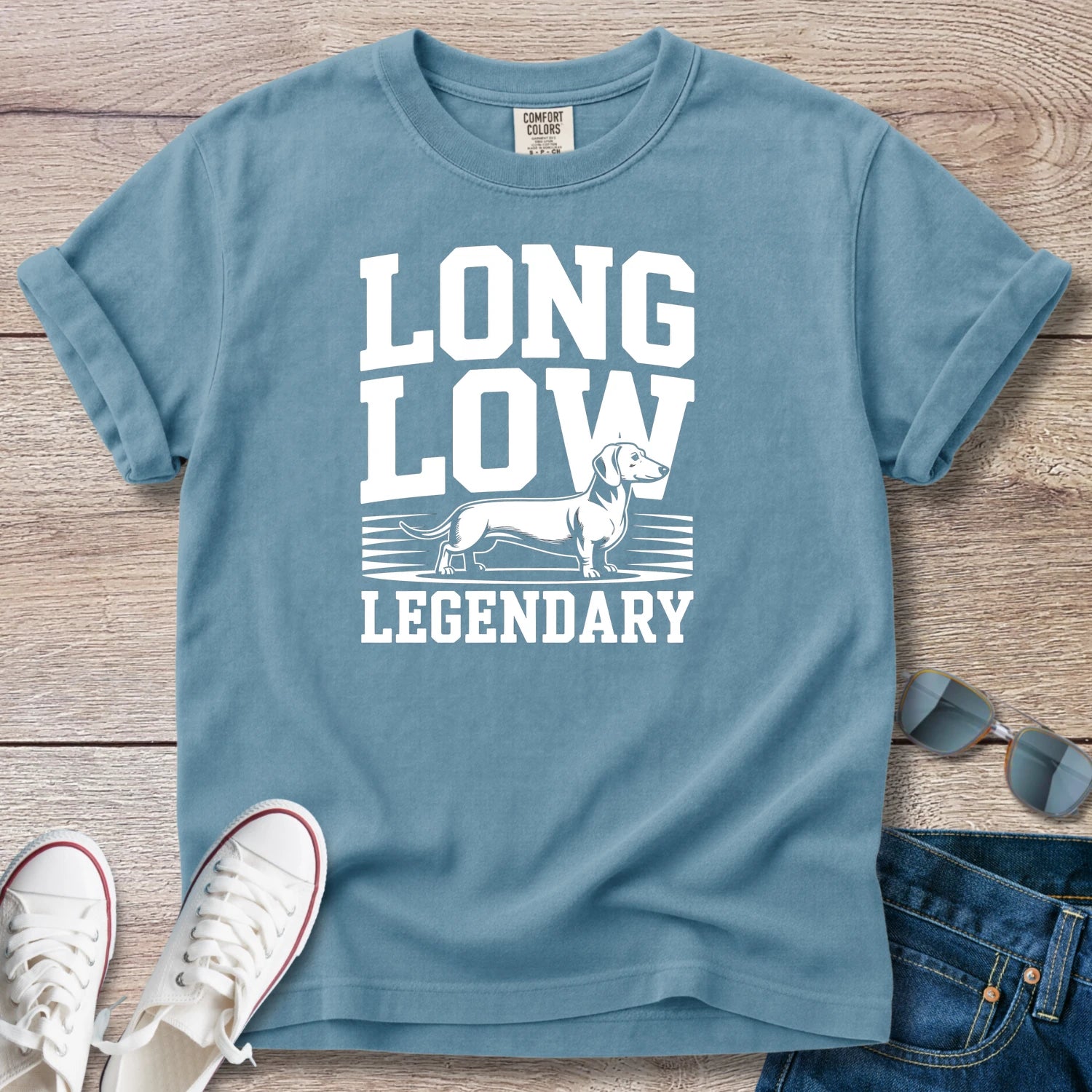 Long Low Legendary Dachshund T-Shirt