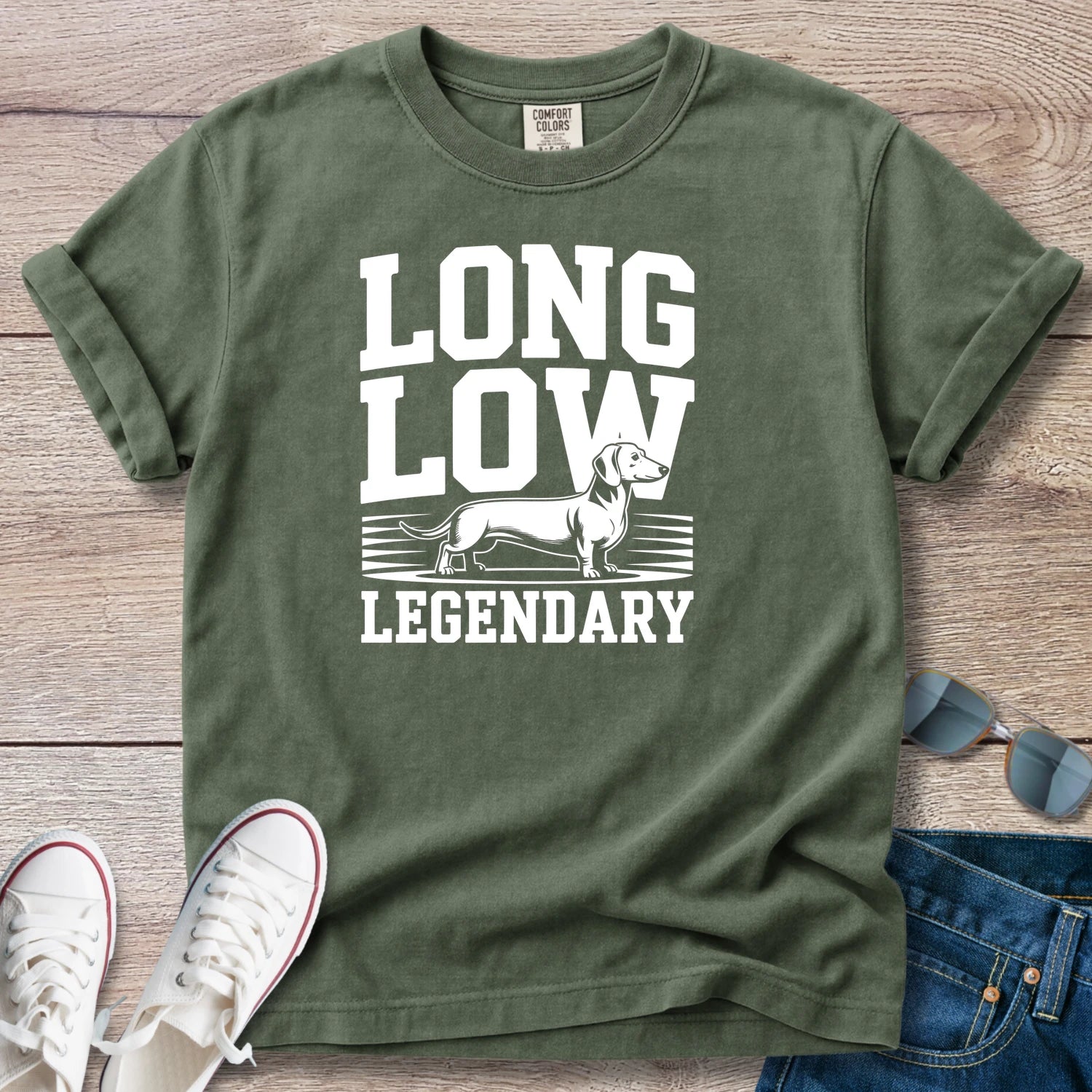 Long Low Legendary Dachshund T-Shirt