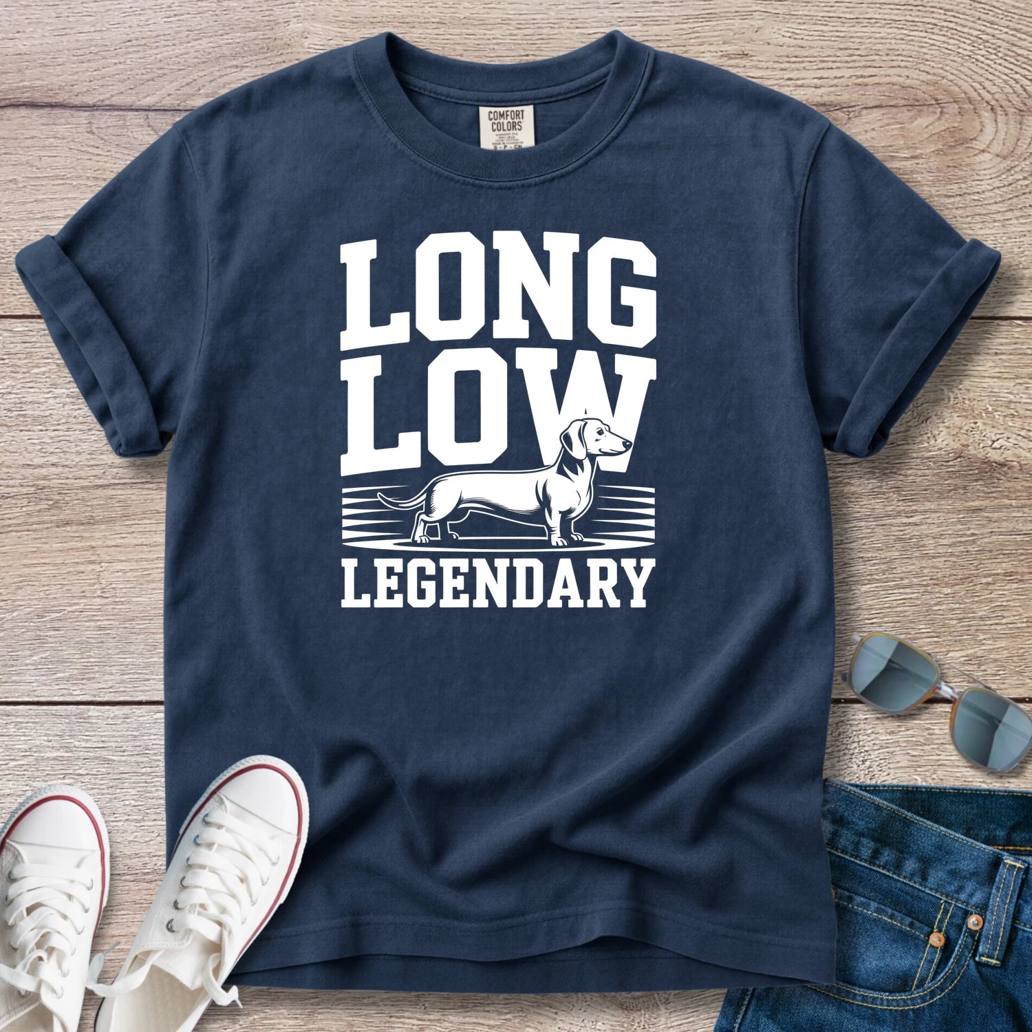 Long Low Legendary Dachshund T-Shirt
