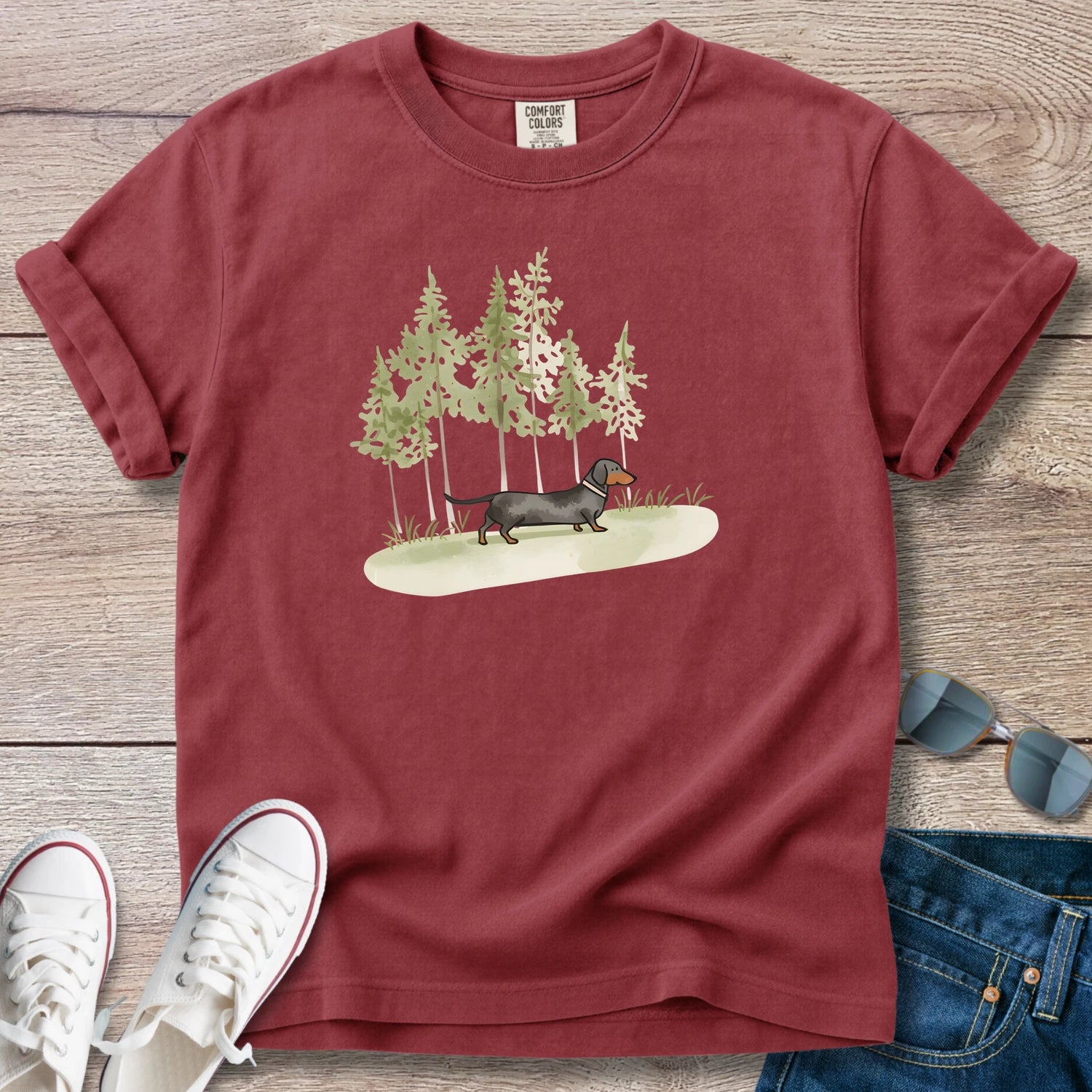 Long Walks Dachshund T-Shirt