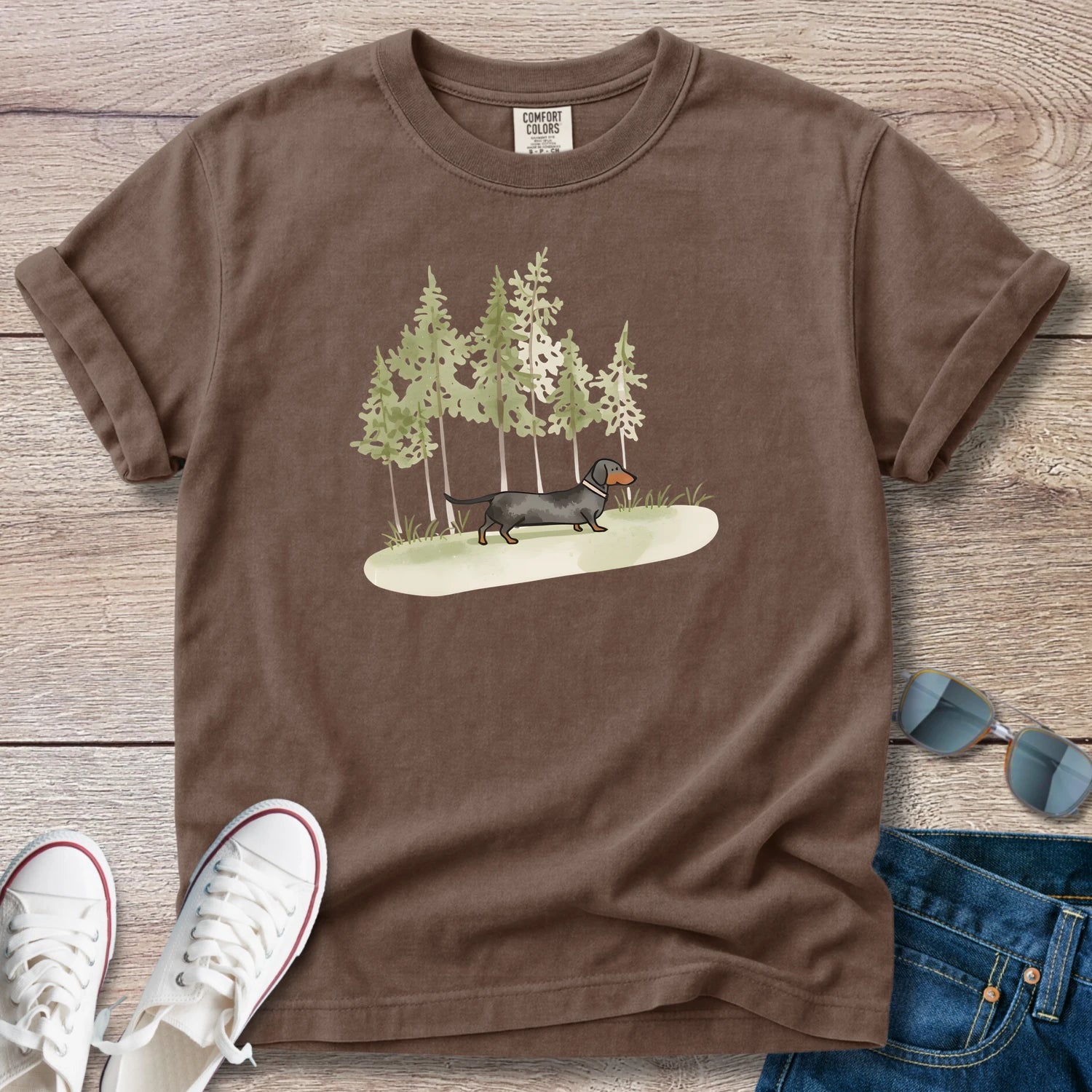 Long Walks Dachshund T-Shirt