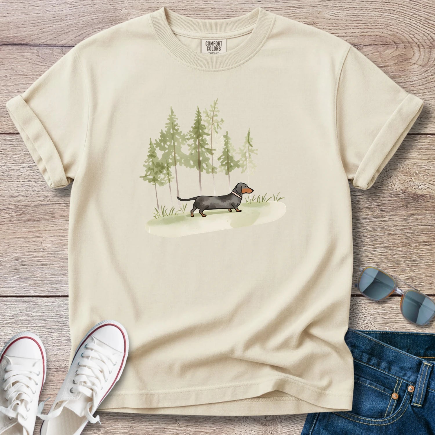Long Walks Dachshund T-Shirt
