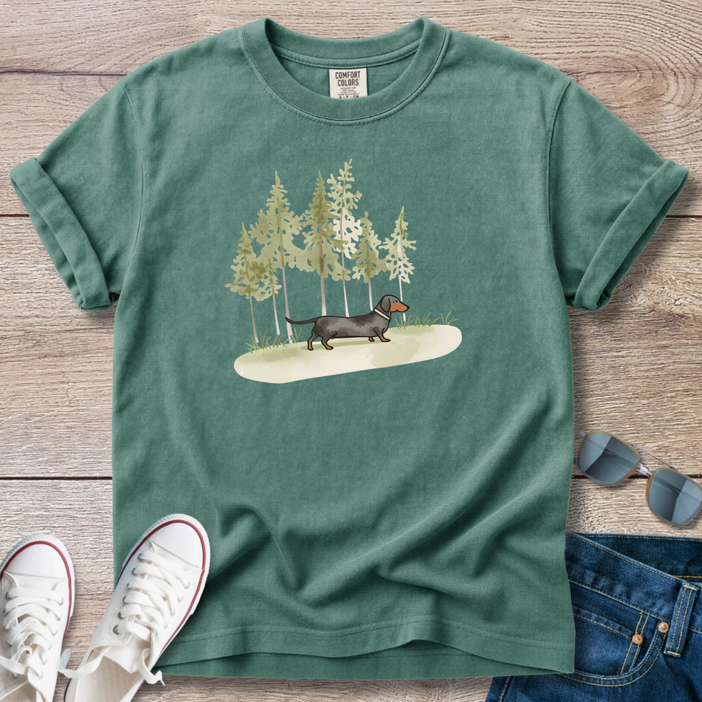 Long Walks Dachshund T-Shirt