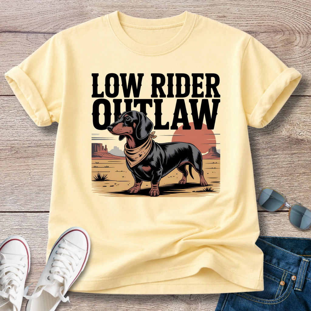 Low Rider Outlaw Dachshund T-Shirt