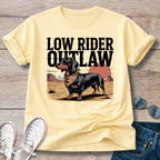 Low Rider Outlaw Dachshund T-Shirt