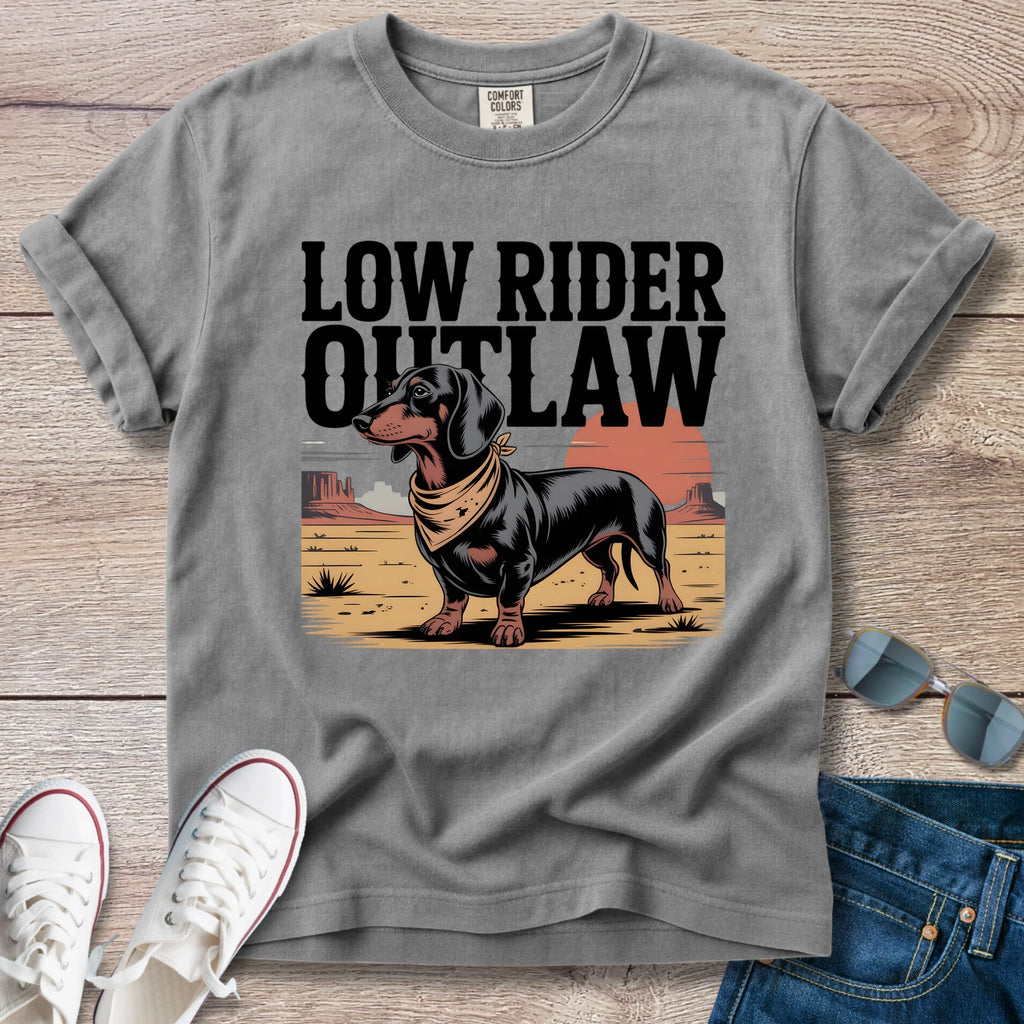 Low Rider Outlaw Dachshund T-Shirt