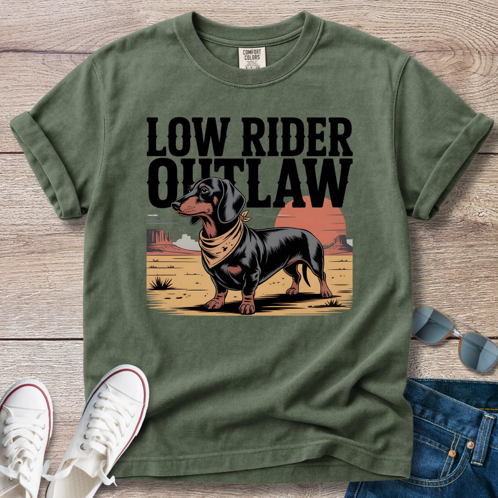 Low Rider Outlaw Dachshund T-Shirt