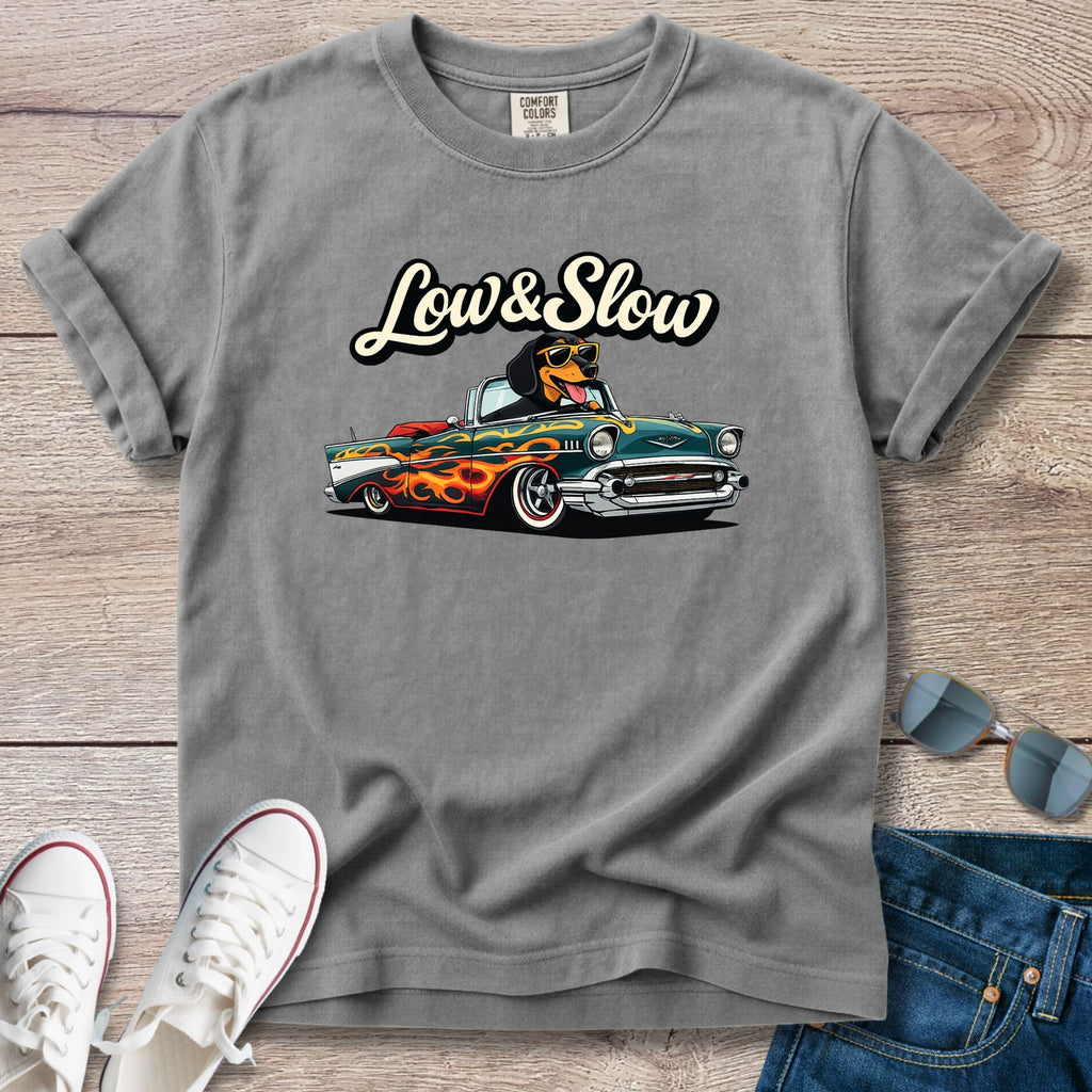 Low & Slow Lowrider Dachshund T-Shirt
