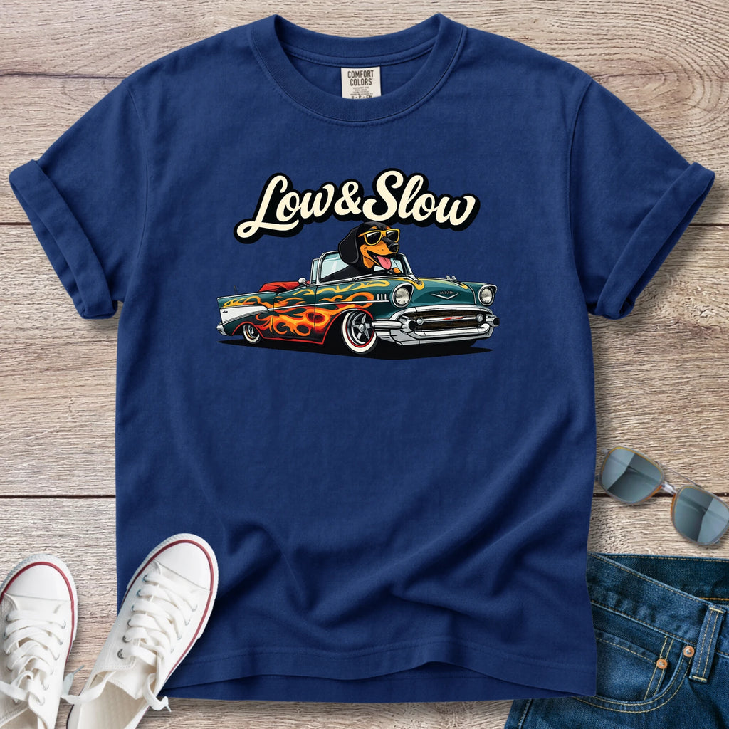 Low & Slow Lowrider Dachshund T-Shirt