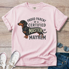 Dachshund Master of Mayhem T-Shirt
