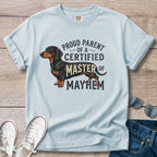 Dachshund Master of Mayhem T-Shirt