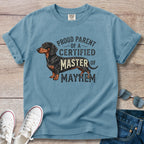 Dachshund Master of Mayhem T-Shirt