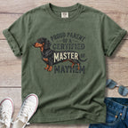 Dachshund Master of Mayhem T-Shirt