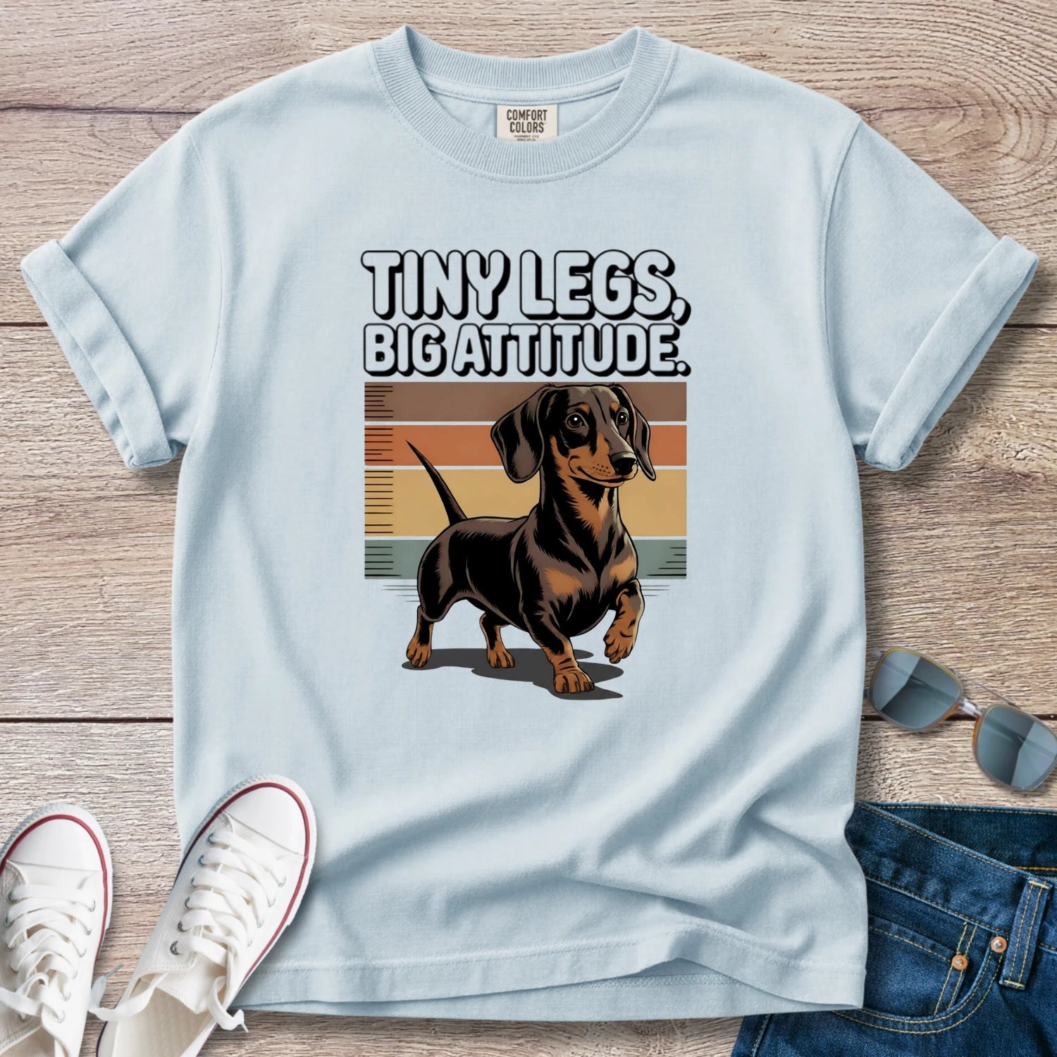 Tiny Legs, Big Attitude Dachshund T-Shirt