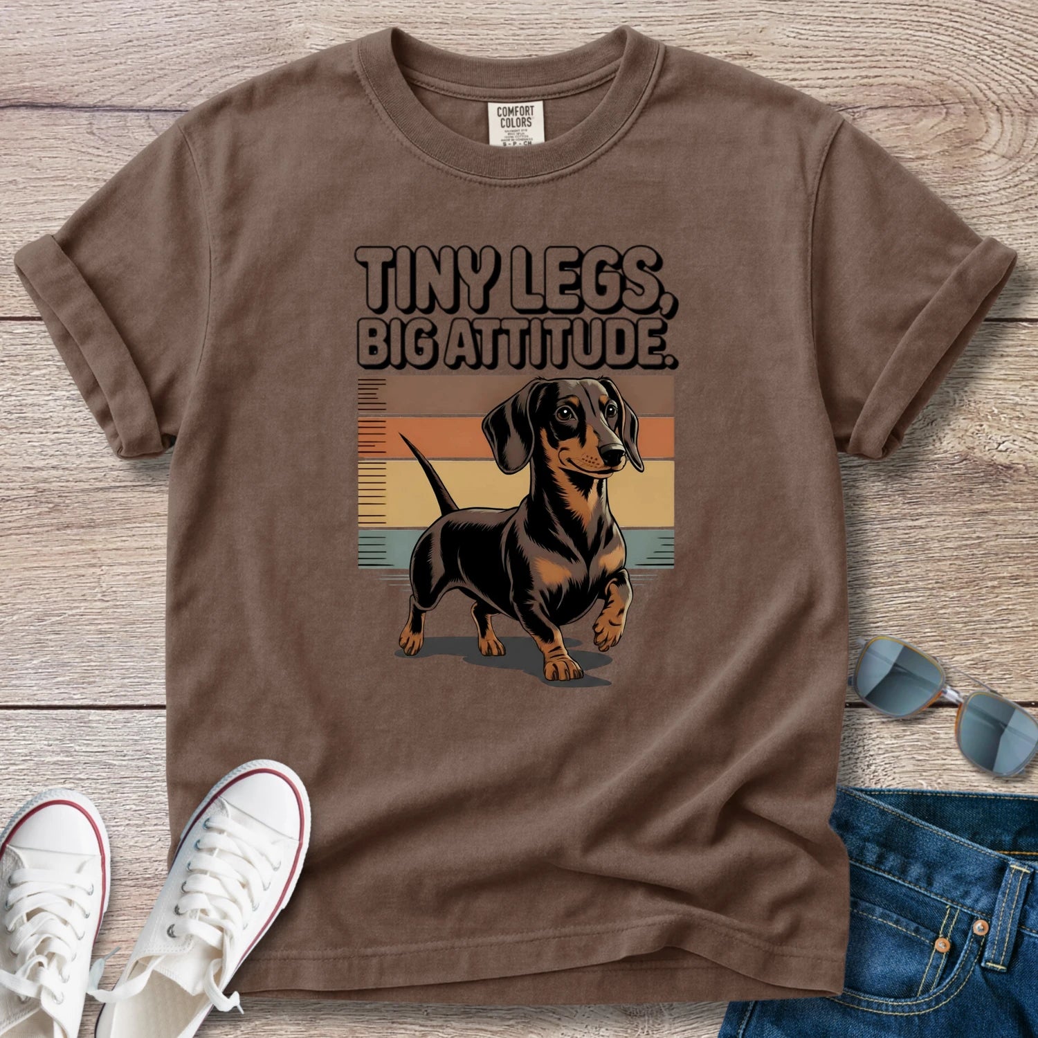 Tiny Legs, Big Attitude Dachshund T-Shirt