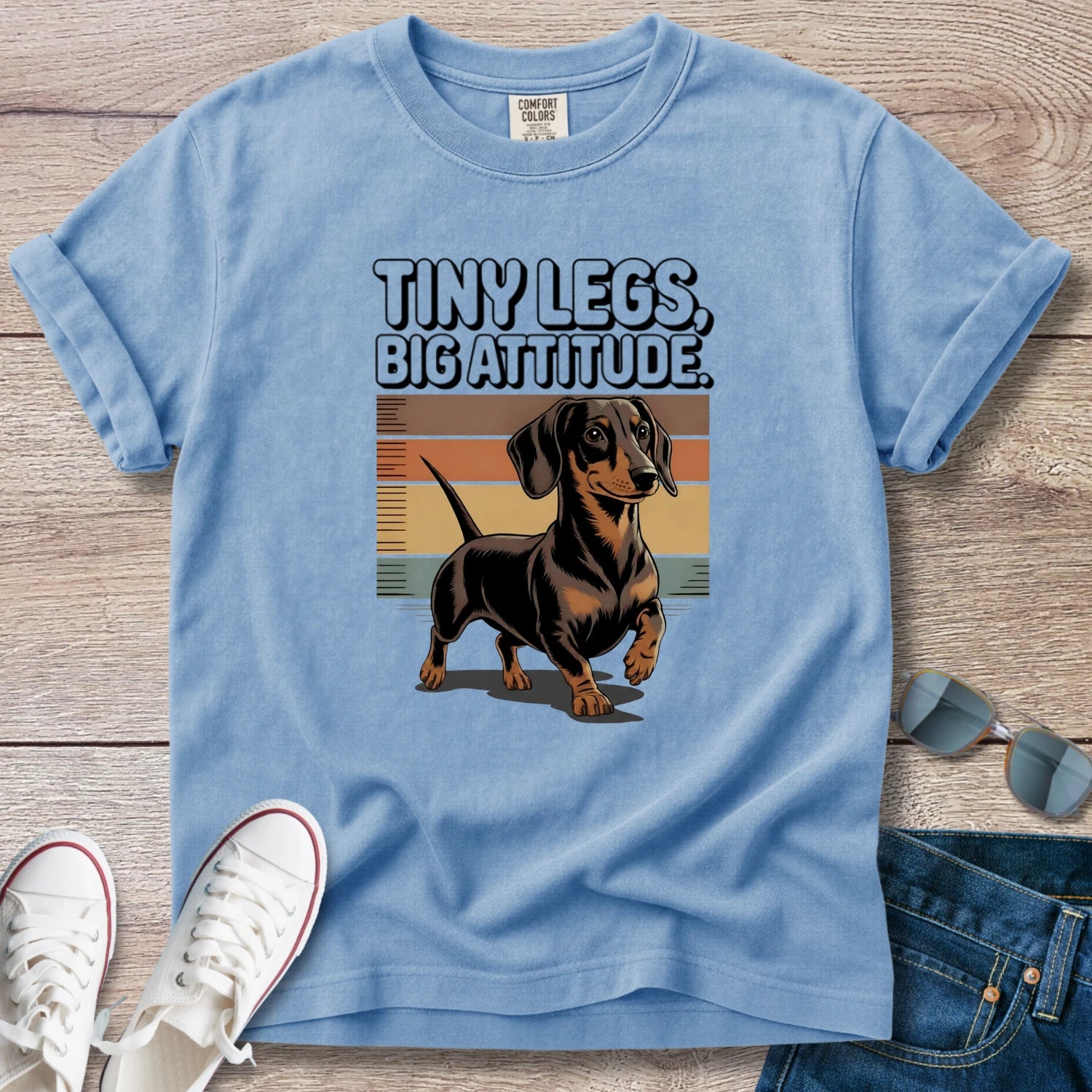 Tiny Legs, Big Attitude Dachshund T-Shirt