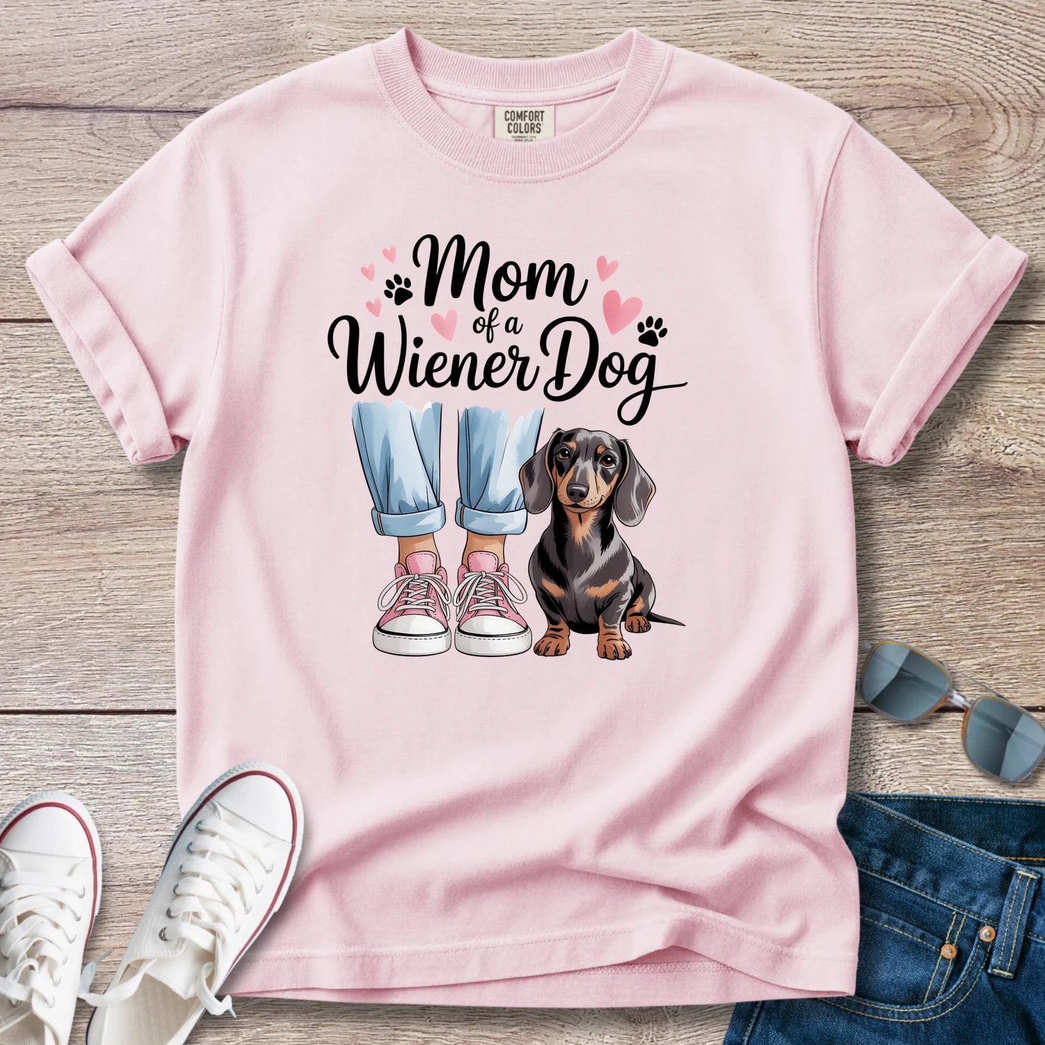 Mom of a Wiener Dog T-Shirt