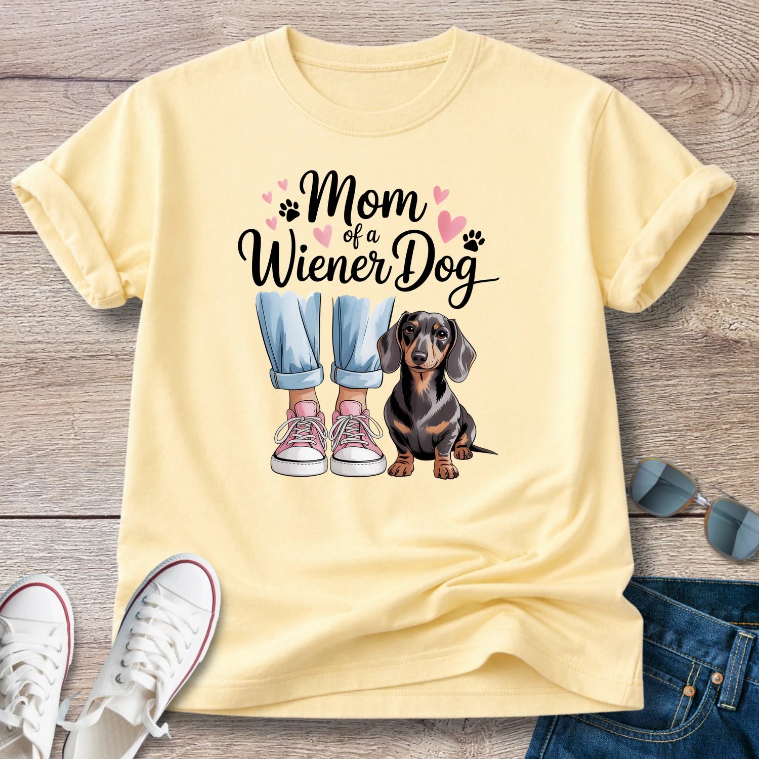 Mom of a Wiener Dog T-Shirt