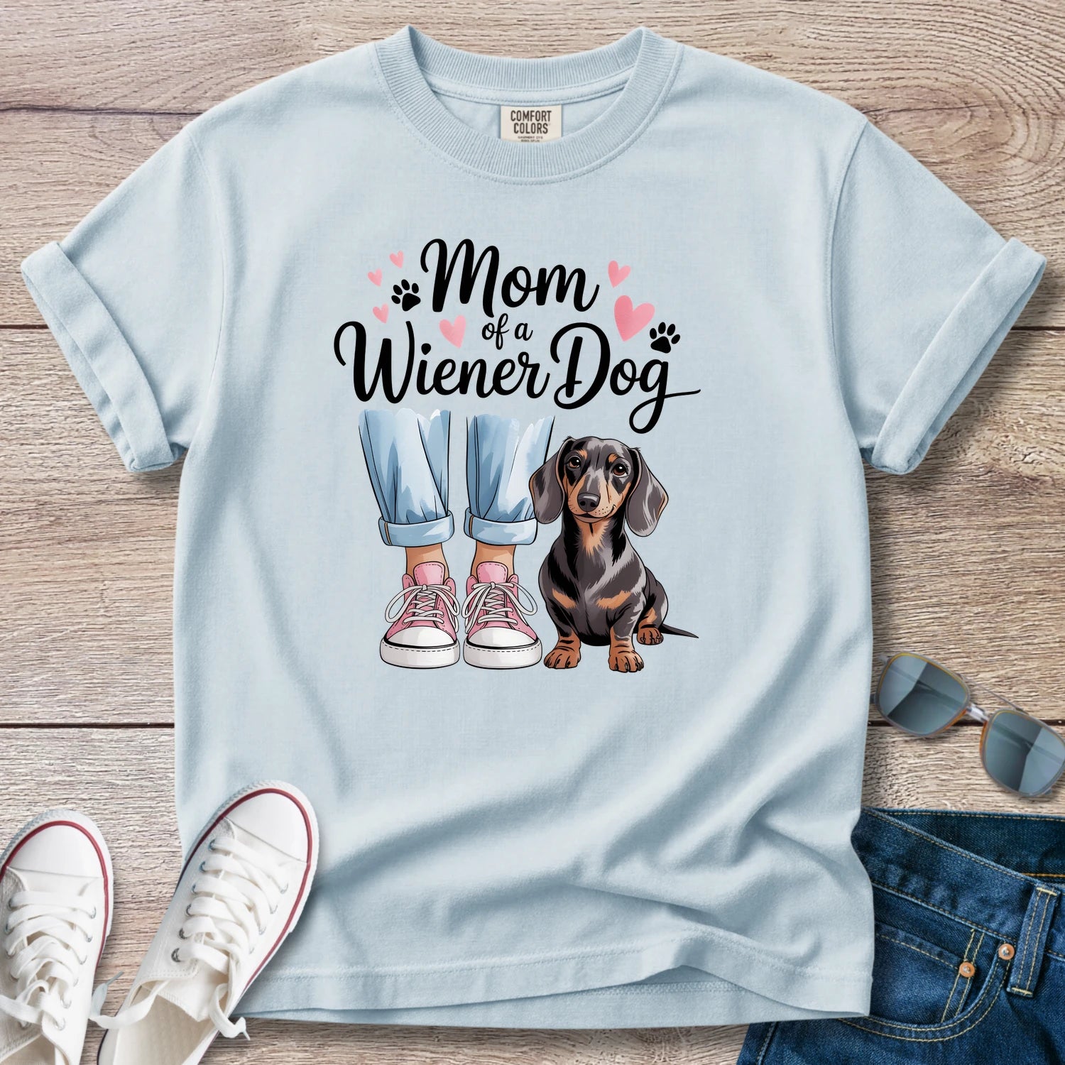 Mom of a Wiener Dog T-Shirt