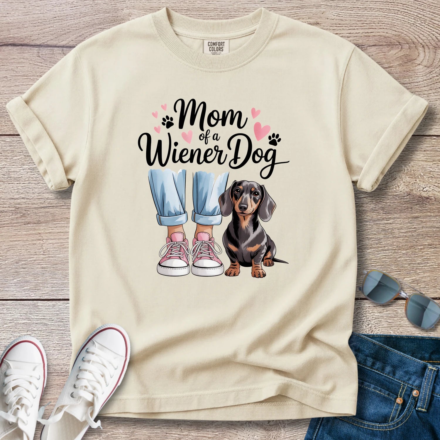 Mom of a Wiener Dog T-Shirt