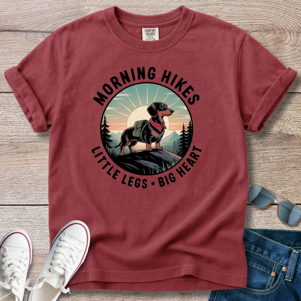 Morning Hikes Dachshund T-Shirt