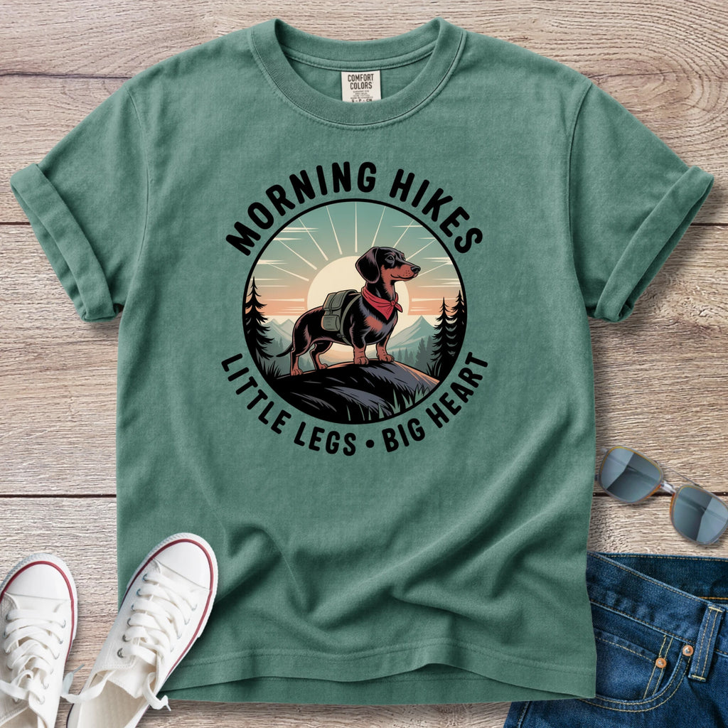 Morning Hikes Dachshund T-Shirt