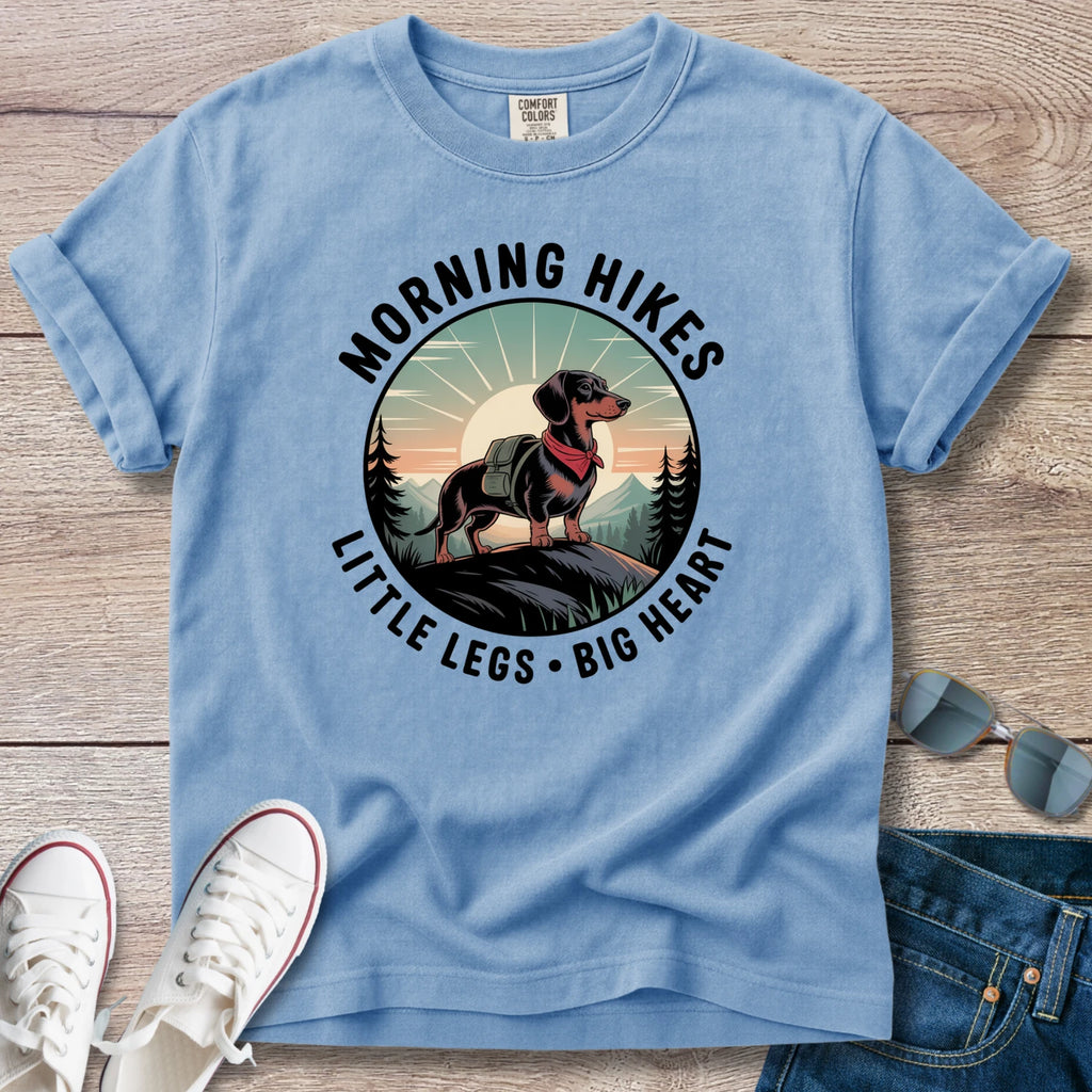 Morning Hikes Dachshund T-Shirt
