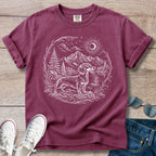 Mountain Lakeside Hikes -Dachshund T-Shirt