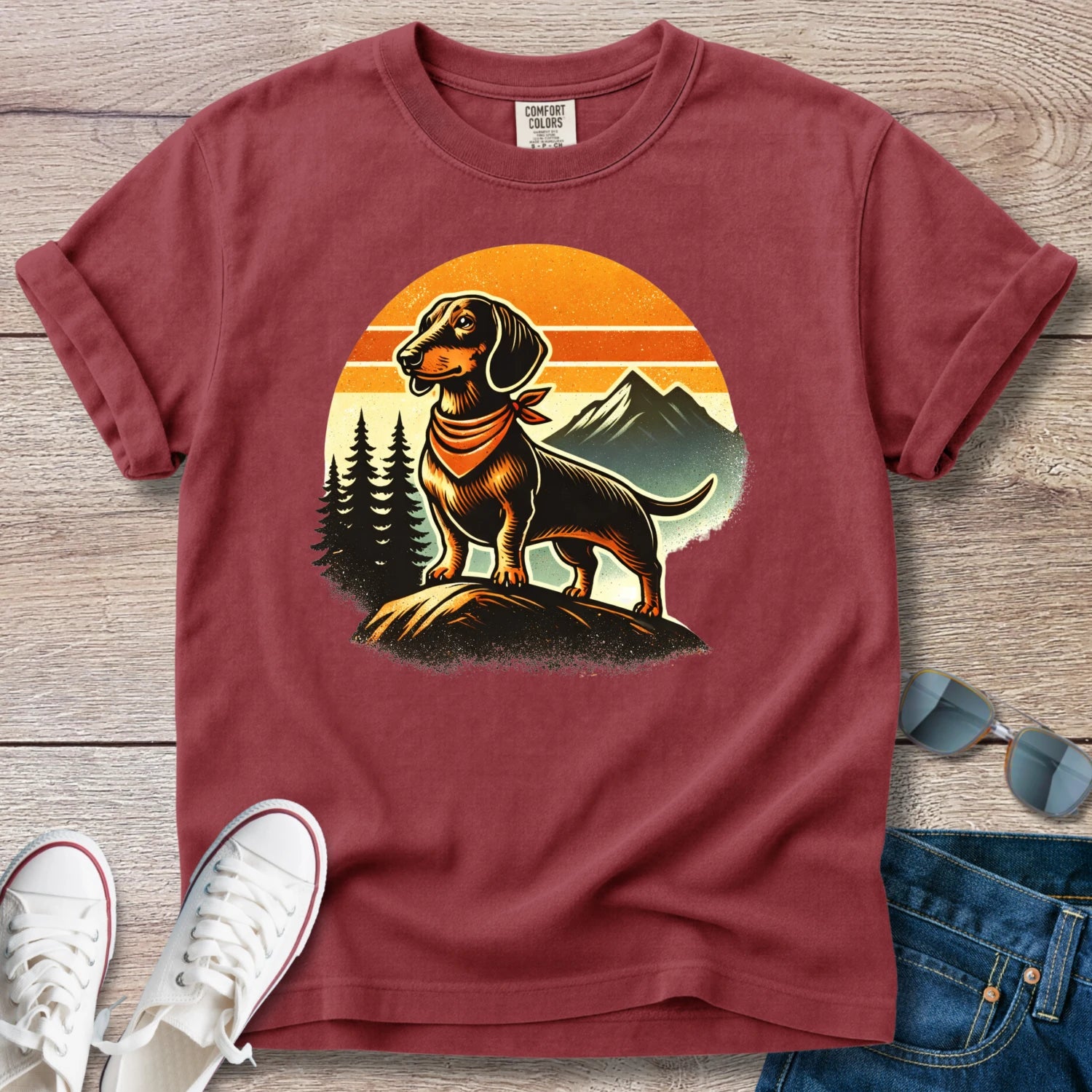 Adventure Awaits Dachshund T-Shirt