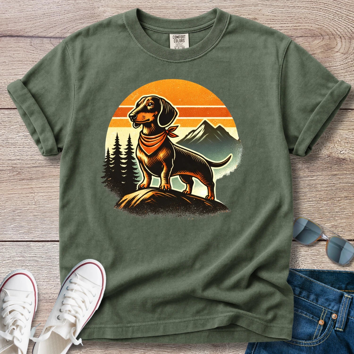 Adventure Awaits Dachshund T-Shirt